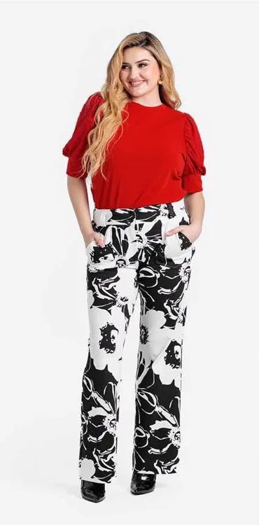 Emery - Black White Abstract Floral