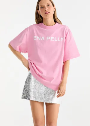 ENA PELLY Chloe Oversized Tee - Washed Pink