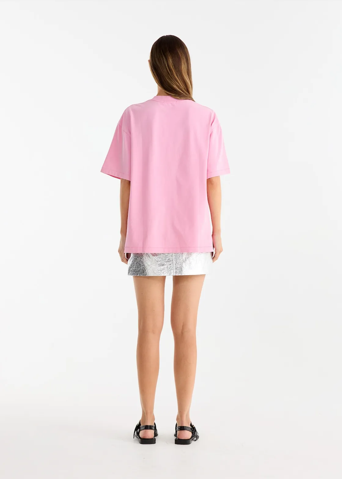 ENA PELLY Chloe Oversized Tee - Washed Pink