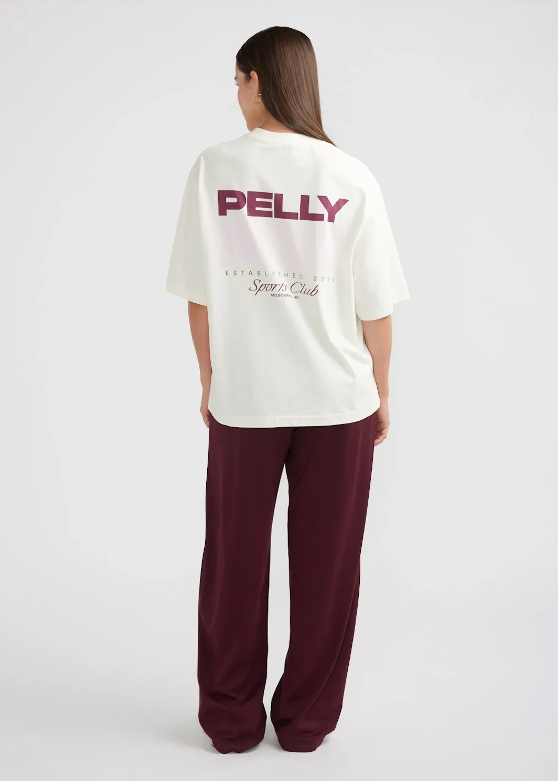 ENA PELLY Tennis Logo Tee - Cream