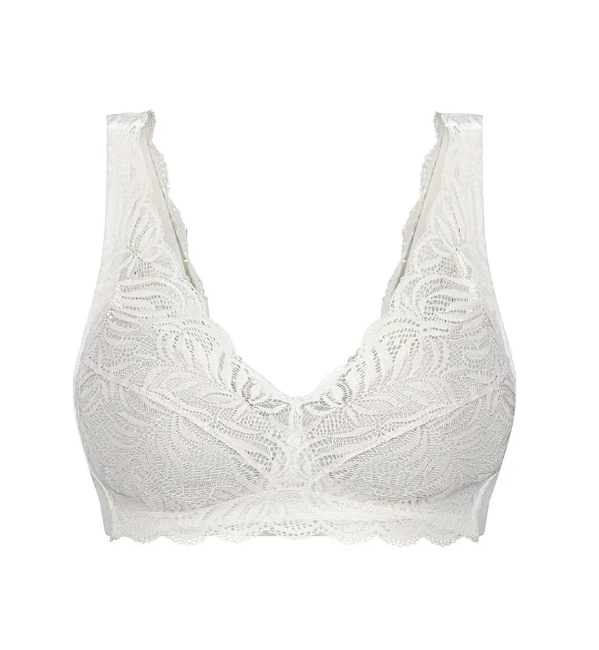 ESSENTIAL LACE WIREFREE BRA WHITE