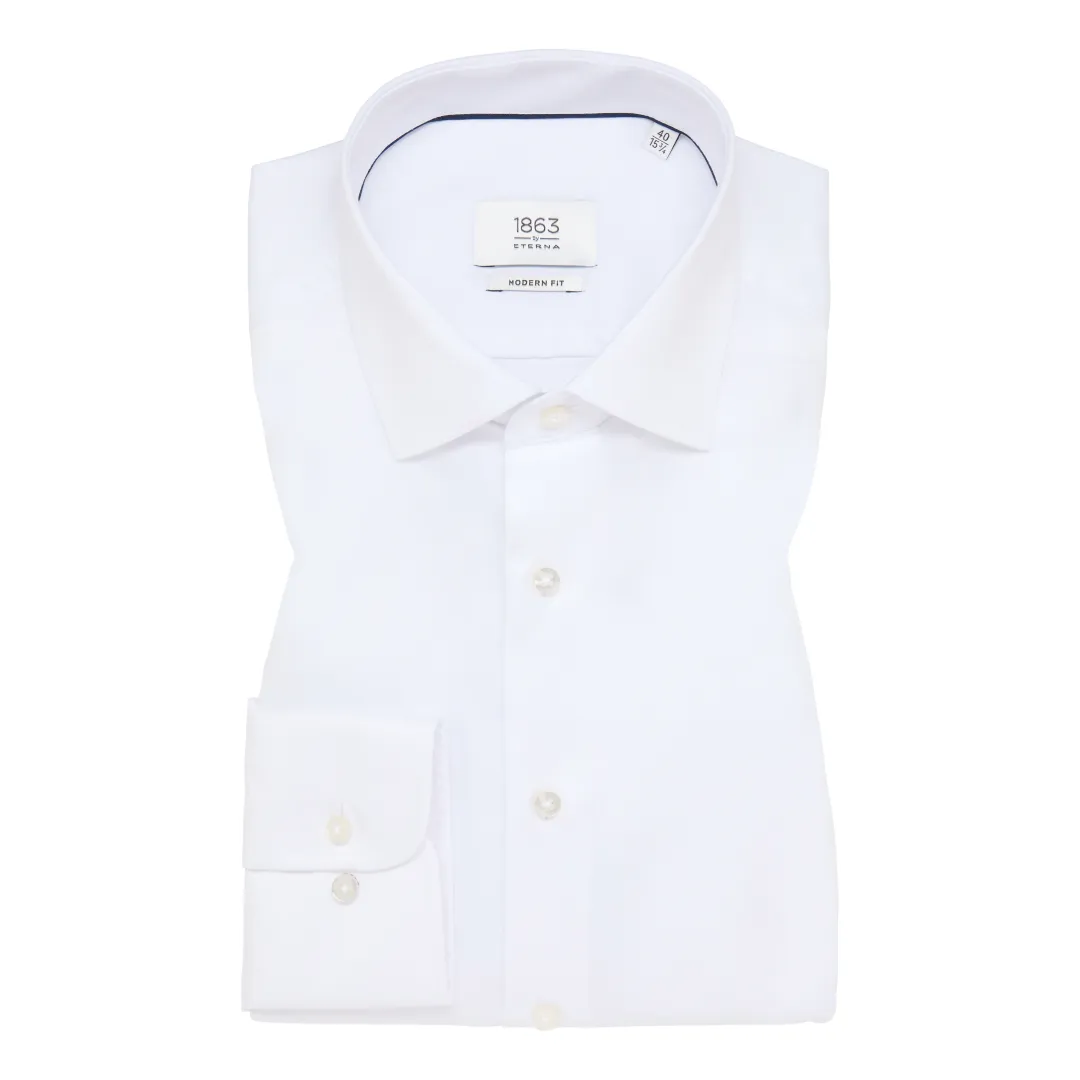 Eterna 1863 Pure Cotton Non Iron Shirt - White