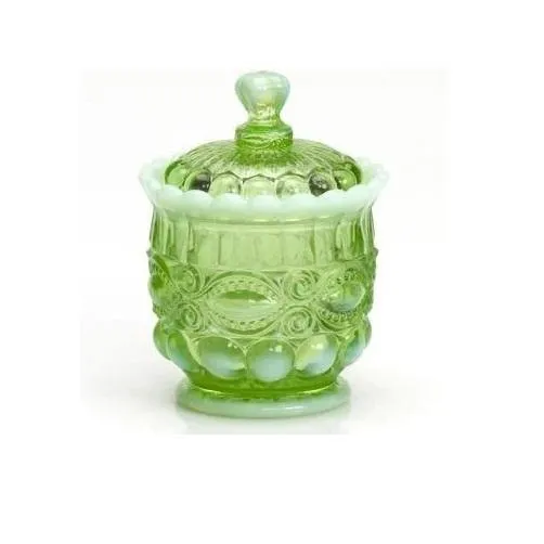 Eye Winker Glass Sugar Bowl - 4 Color Options
