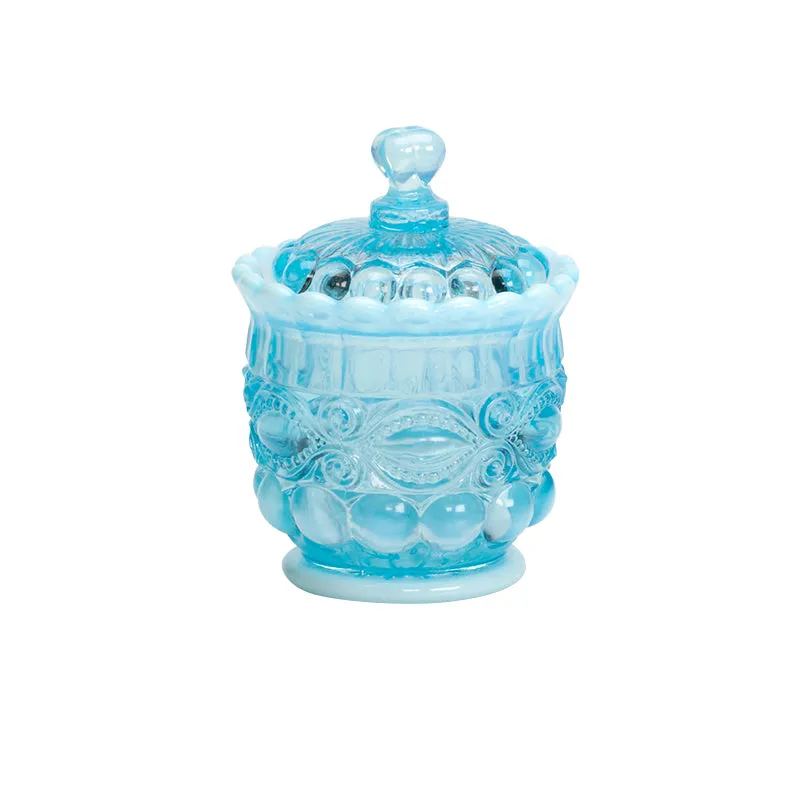 Eye Winker Glass Sugar Bowl - 4 Color Options