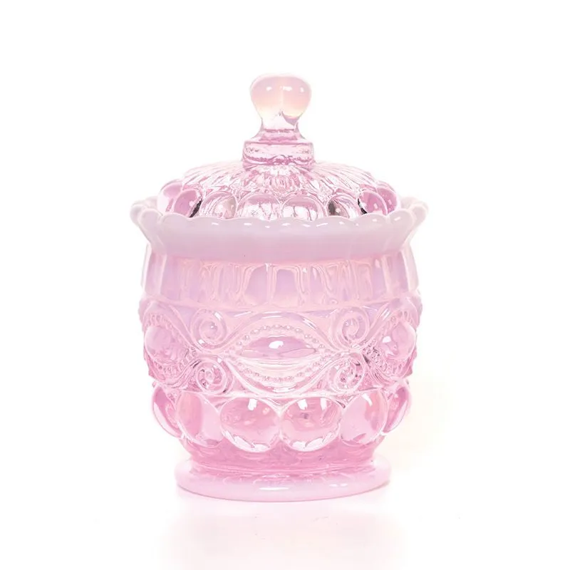 Eye Winker Glass Sugar Bowl - 4 Color Options