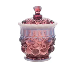 Eye Winker Glass Sugar Bowl - 4 Color Options