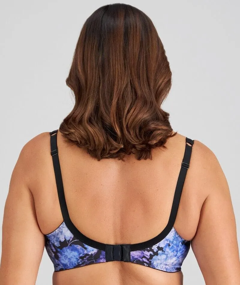 Fayreform Wild Violet Underwire Bra - Blue Hydrangea Print