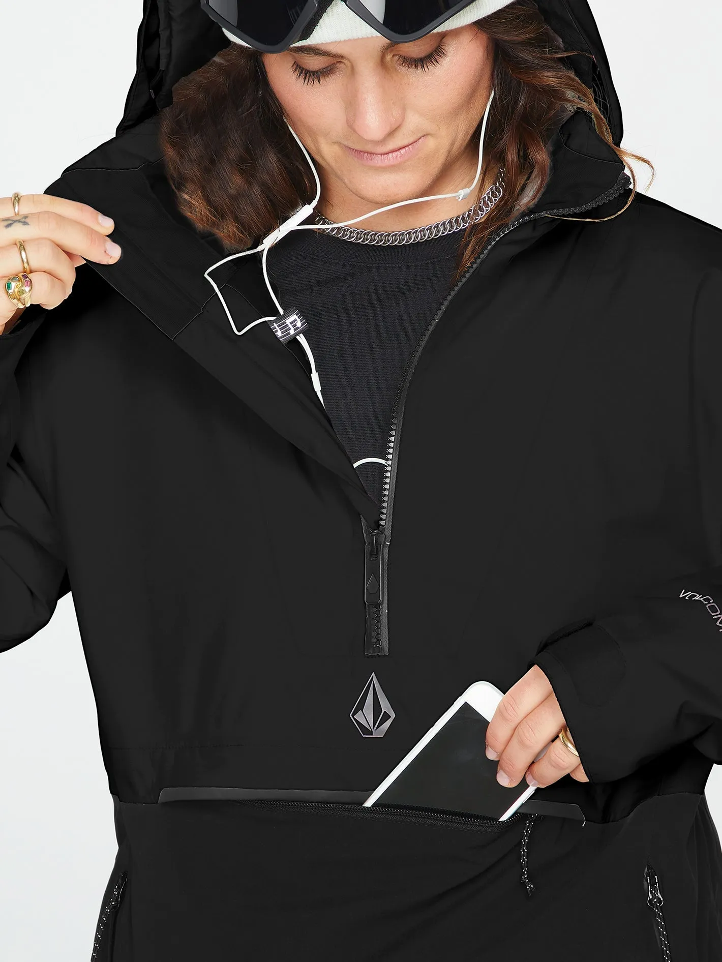 Fern Insulated Gore-Tex Pullover Jacket - Black