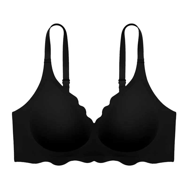 Filhot™ Unique Petal Design Deep V Wire-free Bra
