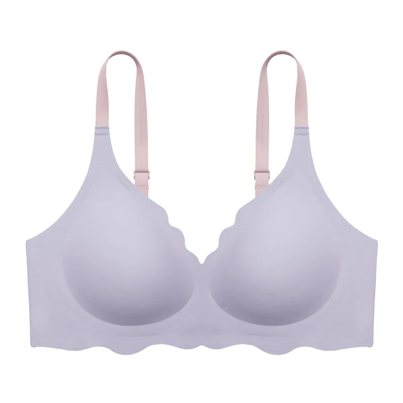 Filhot™ Unique Petal Design Deep V Wire-free Bra