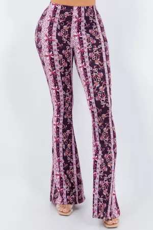flare legging purple