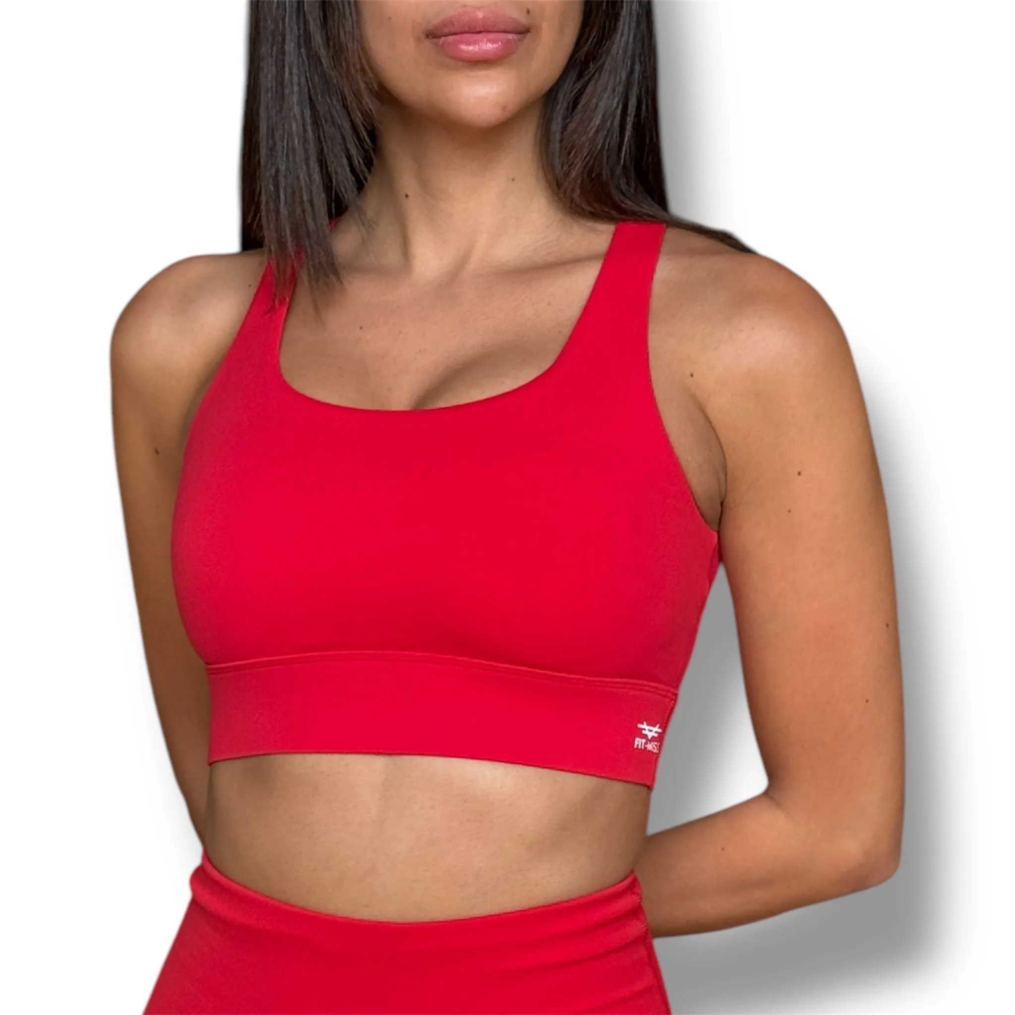 FlexBack Sports Bra - Bright Red