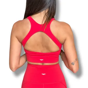 FlexBack Sports Bra - Bright Red