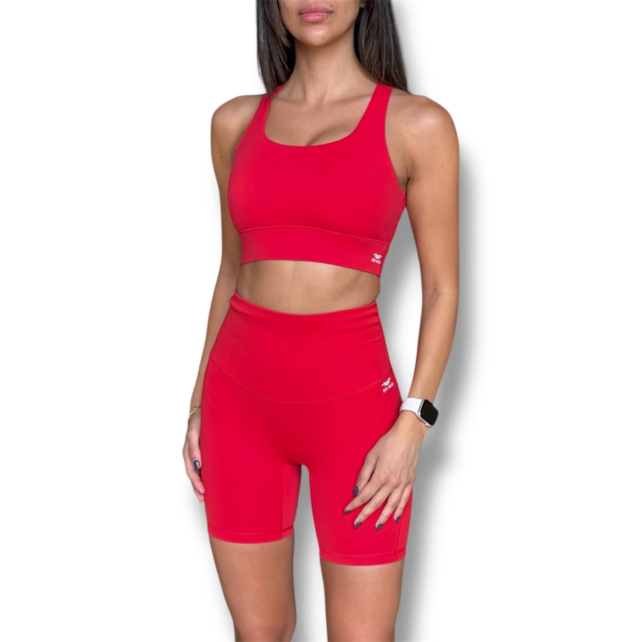 FlexBack Sports Bra - Bright Red