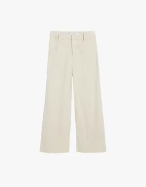 Frank & Eileen Wexford Wide-Leg Linen Pants in Cement (Italian Performance Linen)