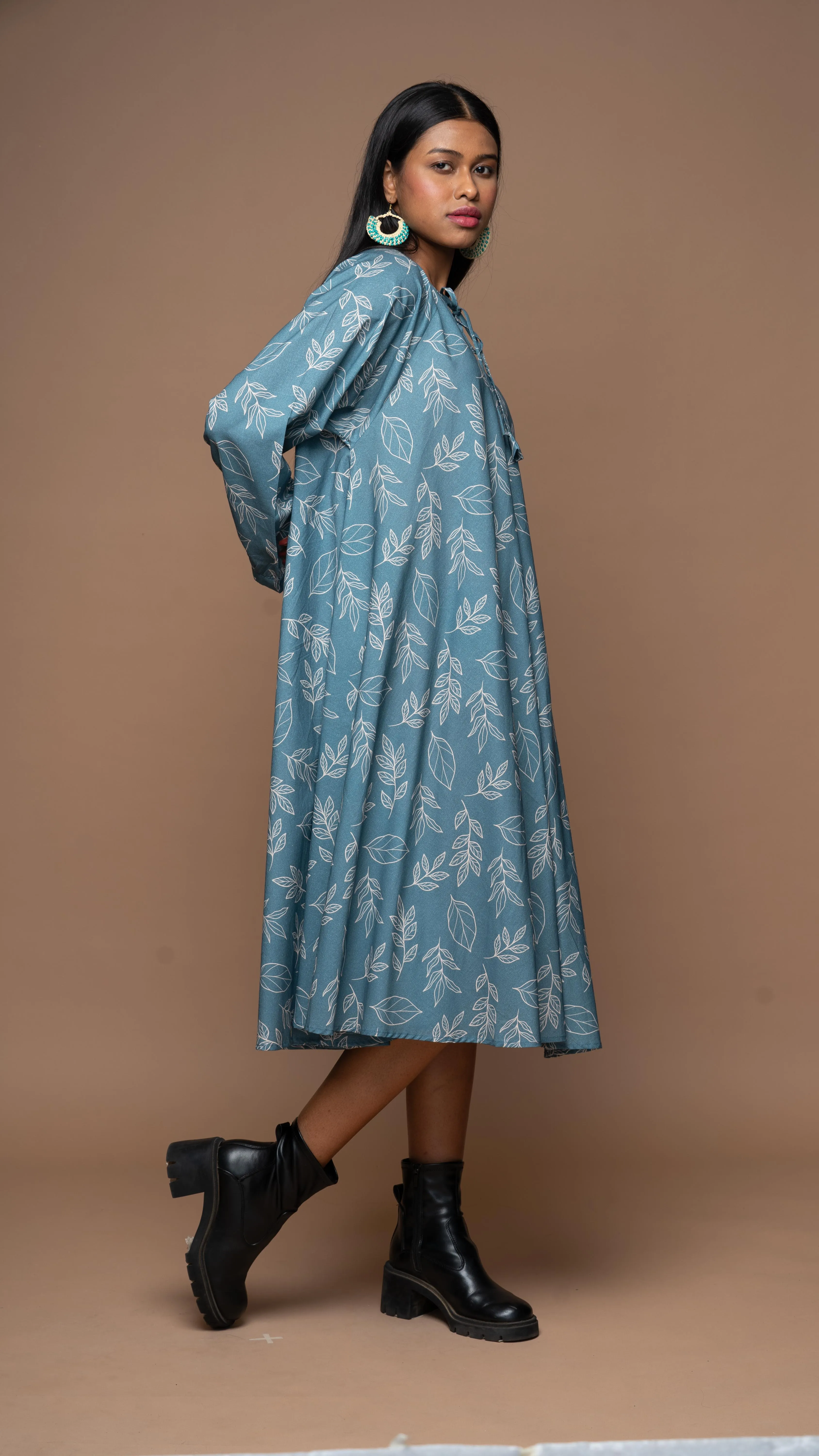 Free Spirit Midi Dress in Rising Up Pattern