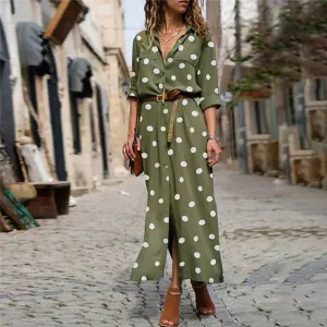 Freja - Fashion dress with polka dots