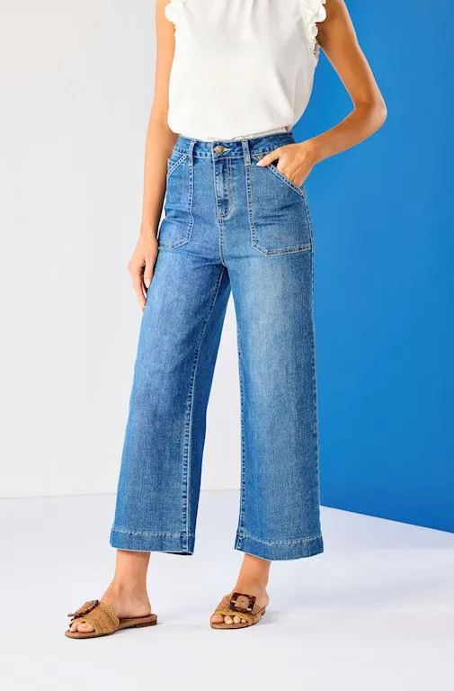 Fritz Stretch Wide Leg Jeans