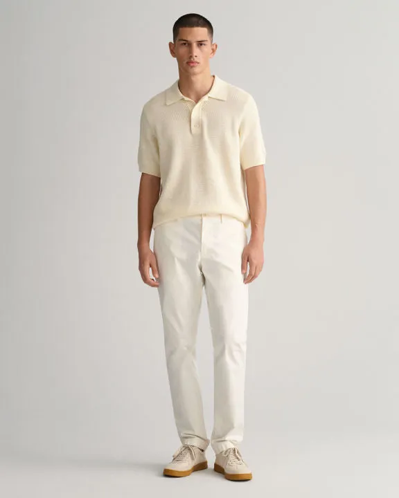 Gant Hallden Chinos Solbleket Hvit