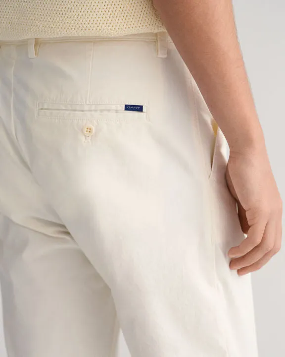 Gant Hallden Chinos Solbleket Hvit