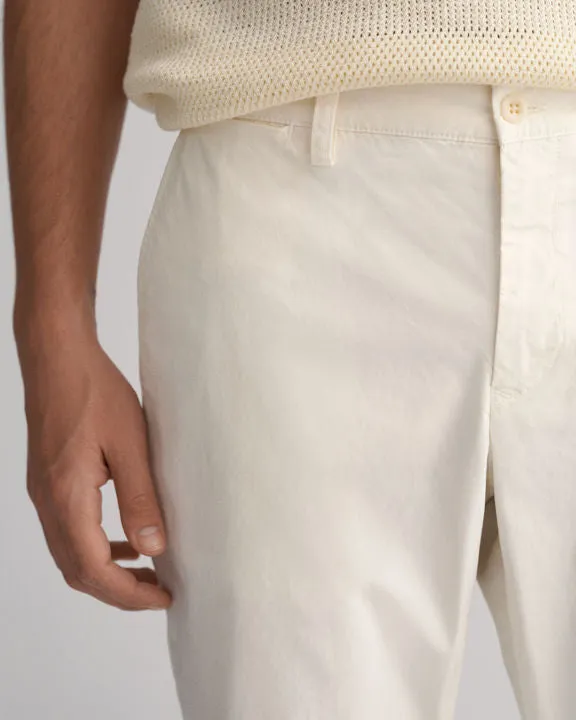 Gant Hallden Chinos Solbleket Hvit