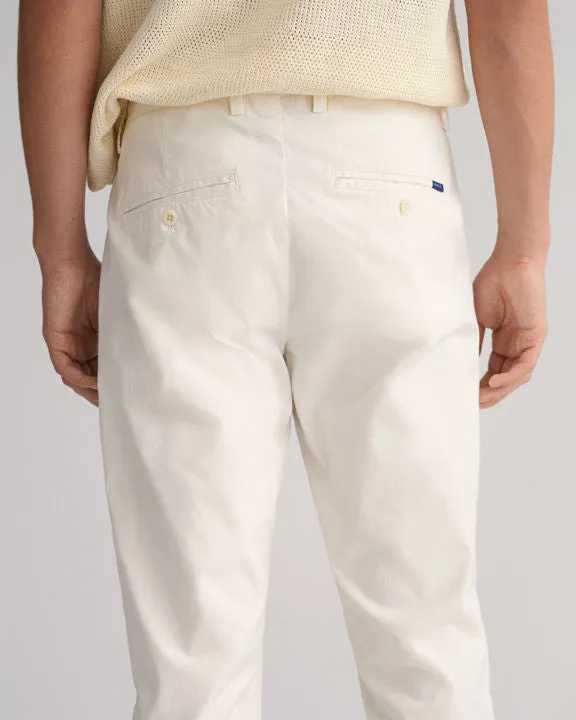 Gant Hallden Chinos Solbleket Hvit