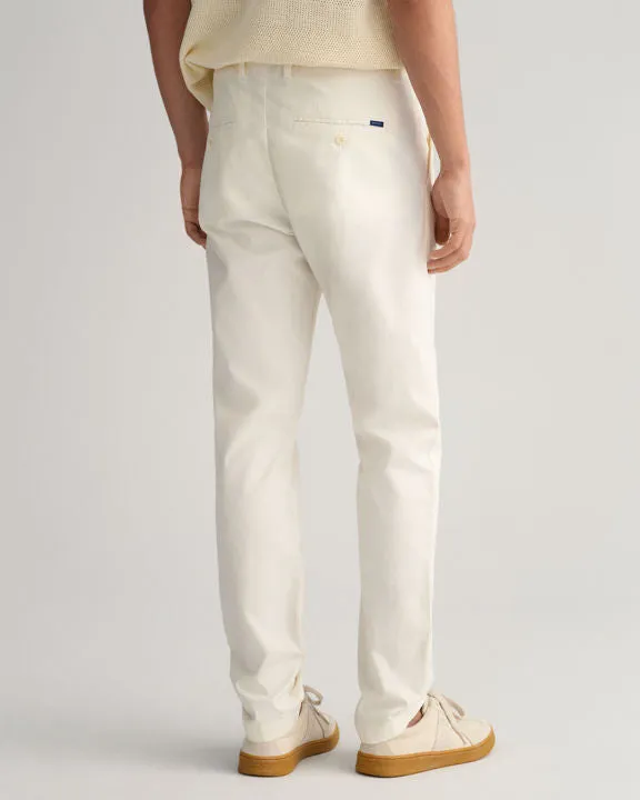 Gant Hallden Chinos Solbleket Hvit