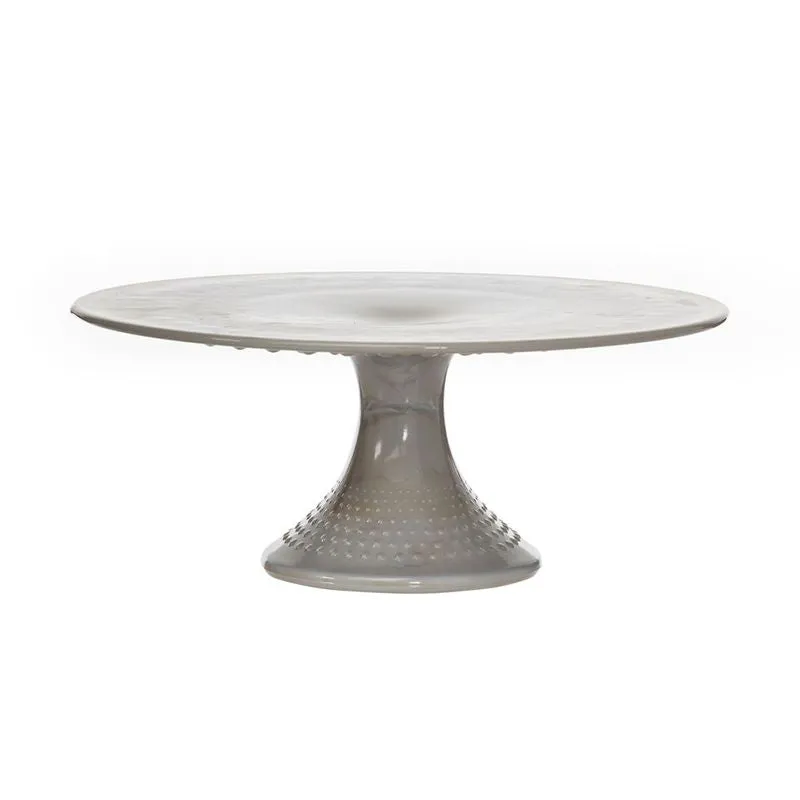 Gigi Glass Cake Plate - 3 Color Options