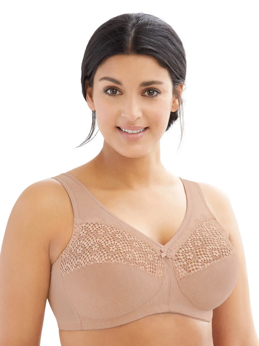 Glamorise Bra 1064 - Don't Sweat It Wire-Free Support Bra - Beige
