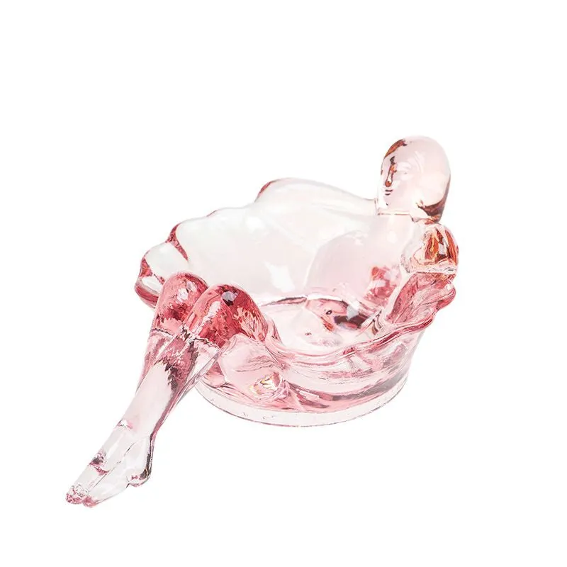 Glass Bathing Beauty Soap Dish - 12 Color Options