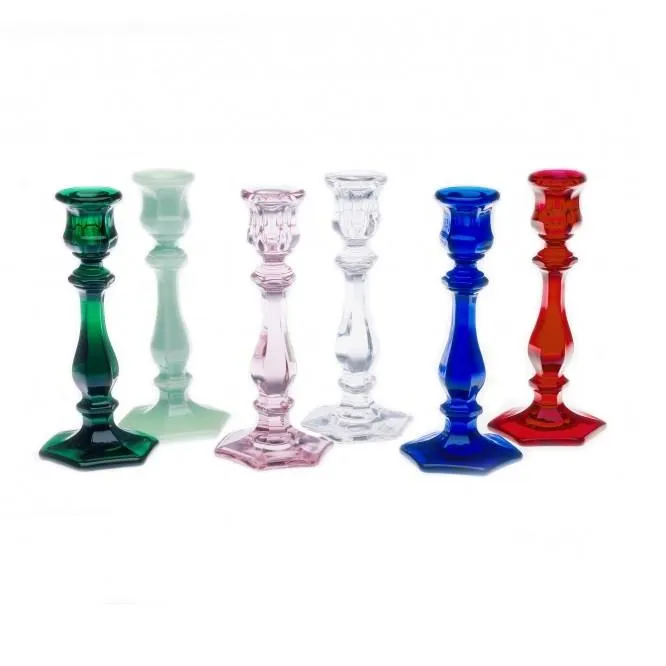 Glass Classic Candlestick - 7 Color Options