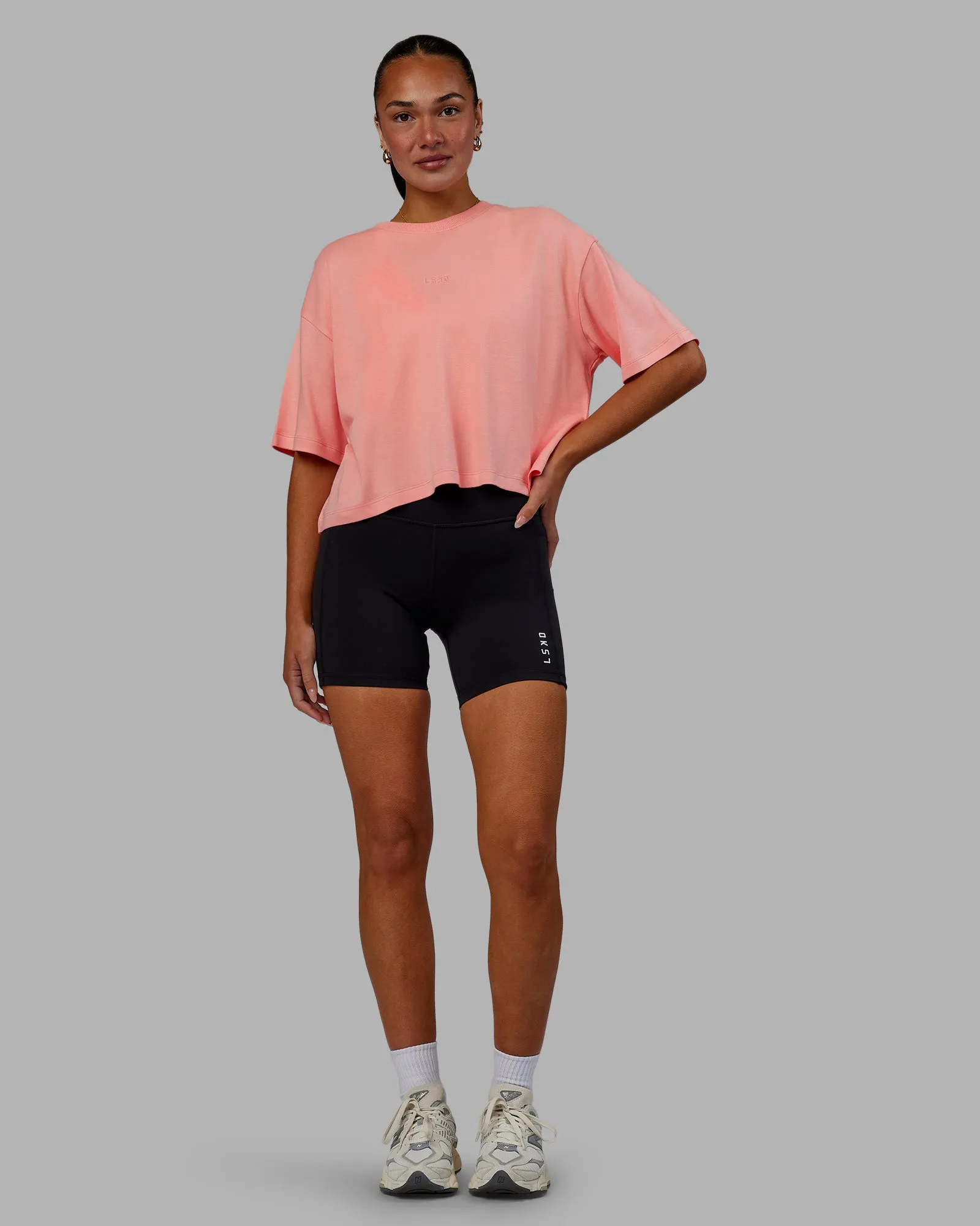 Go-To Modal Oversized Cropped Tee - Murex Shell