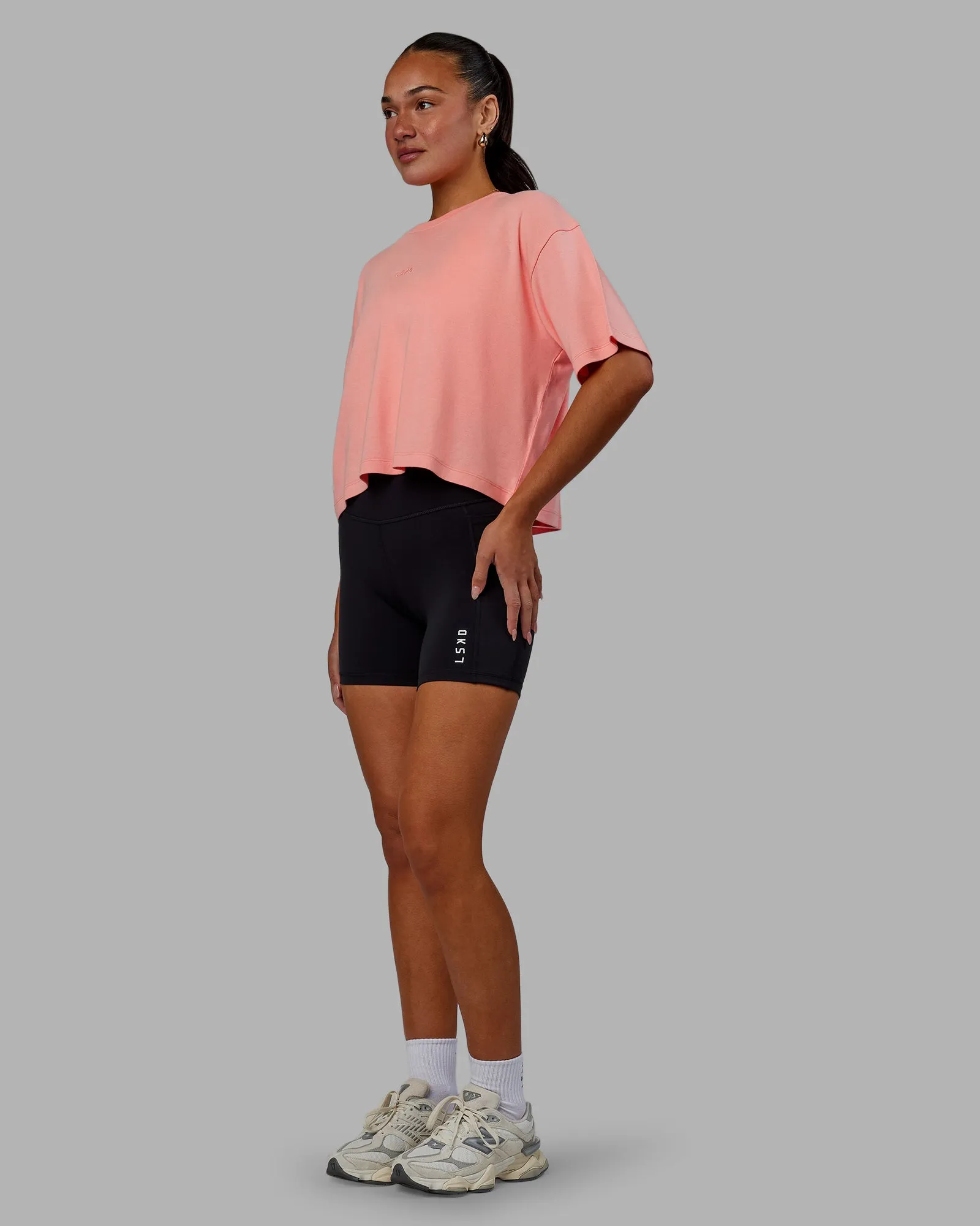 Go-To Modal Oversized Cropped Tee - Murex Shell