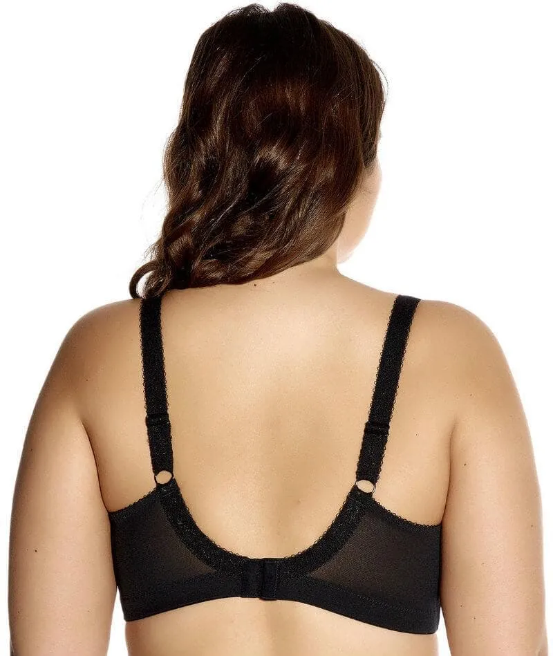 Goddess Keira Soft Cup Wire-Free Bra - Black