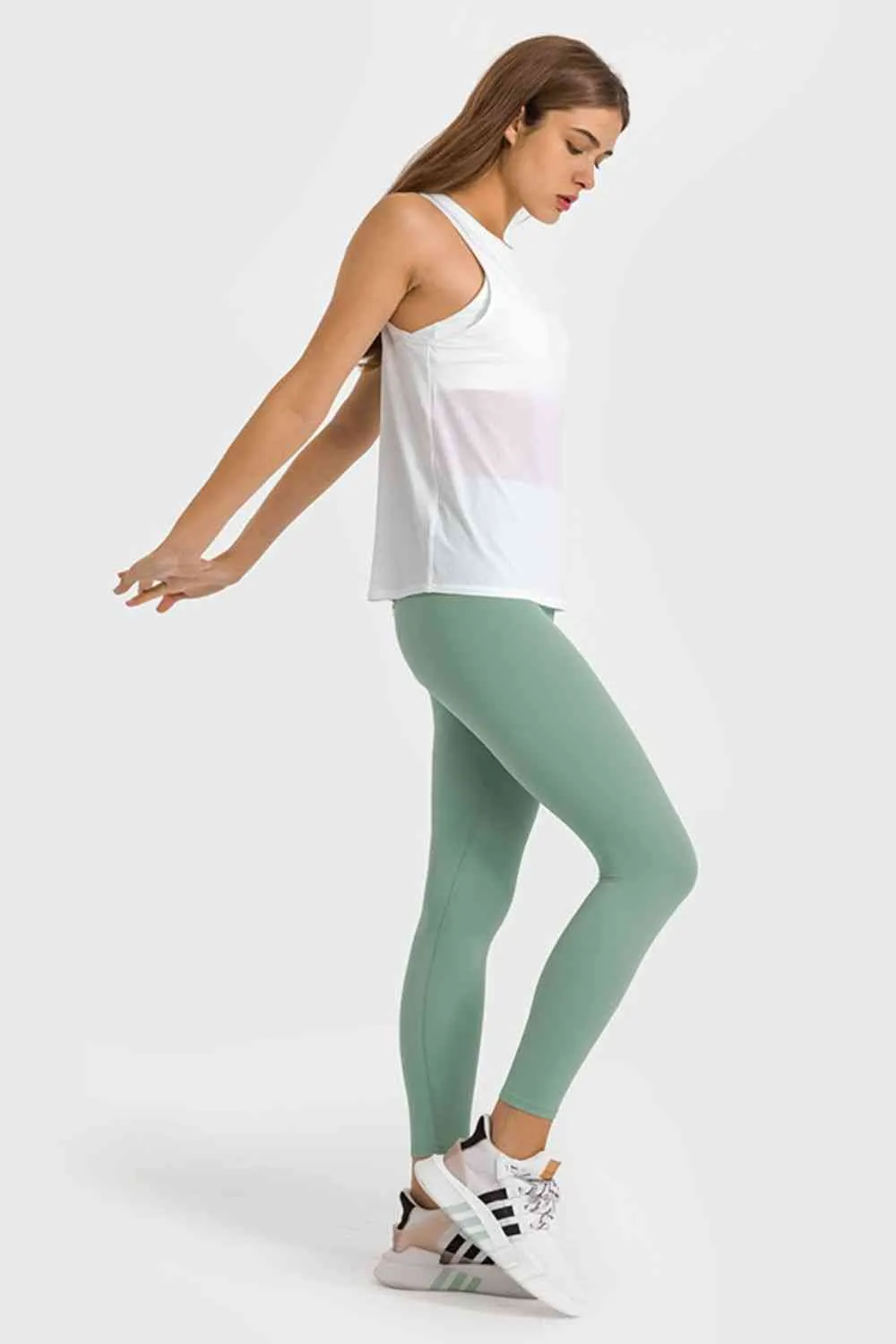 Haleigh High Waist Ankle-Length Yoga Leggings