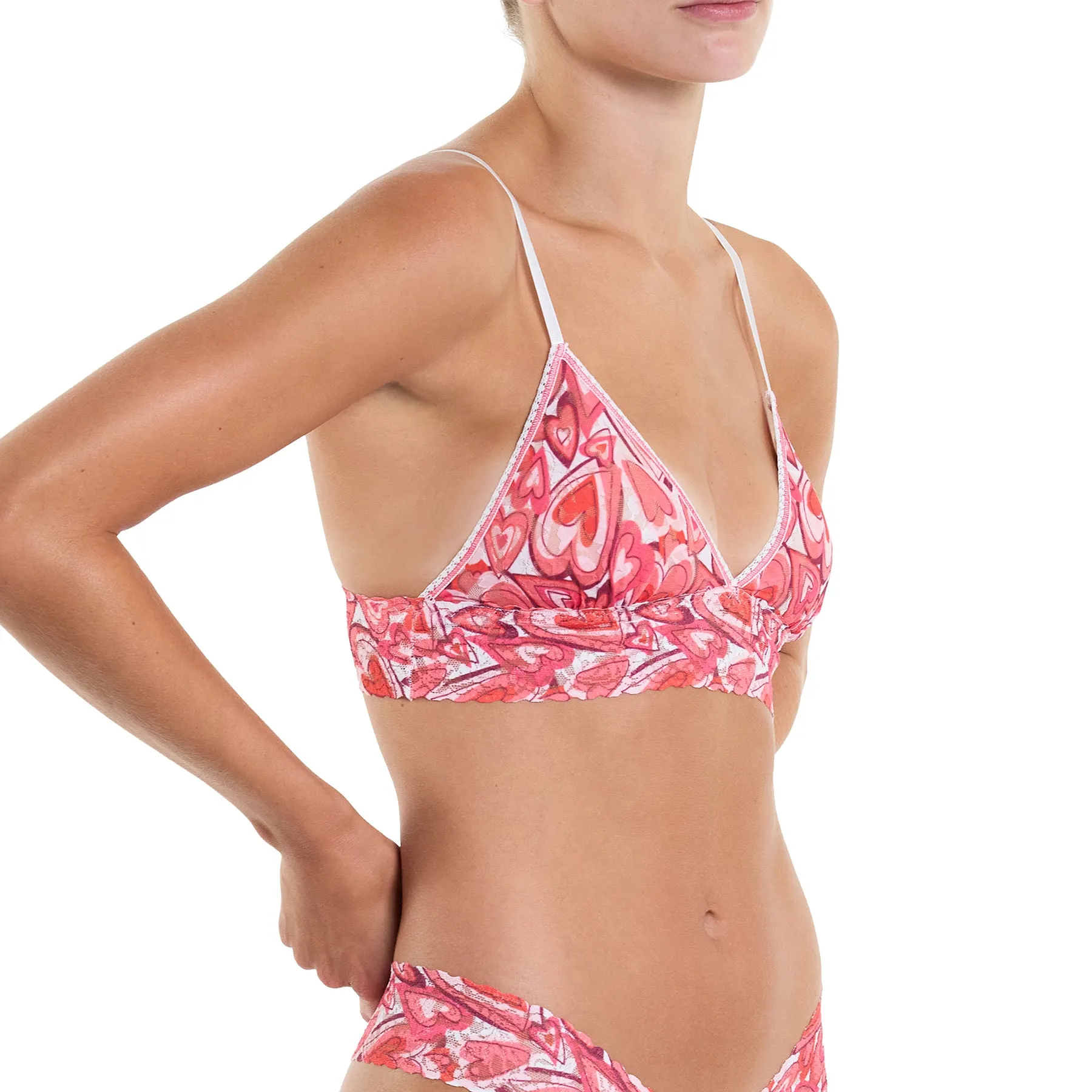 Hanky Panky Printed Lace Triangle Bralette