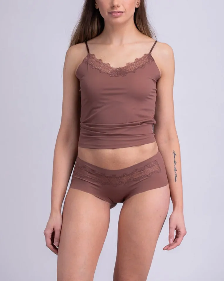 Happy Seams Lace Camisole Neutrals