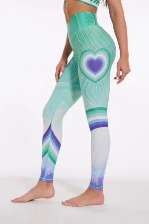 Heartline High-Waist Leggings – Ocean Pulse