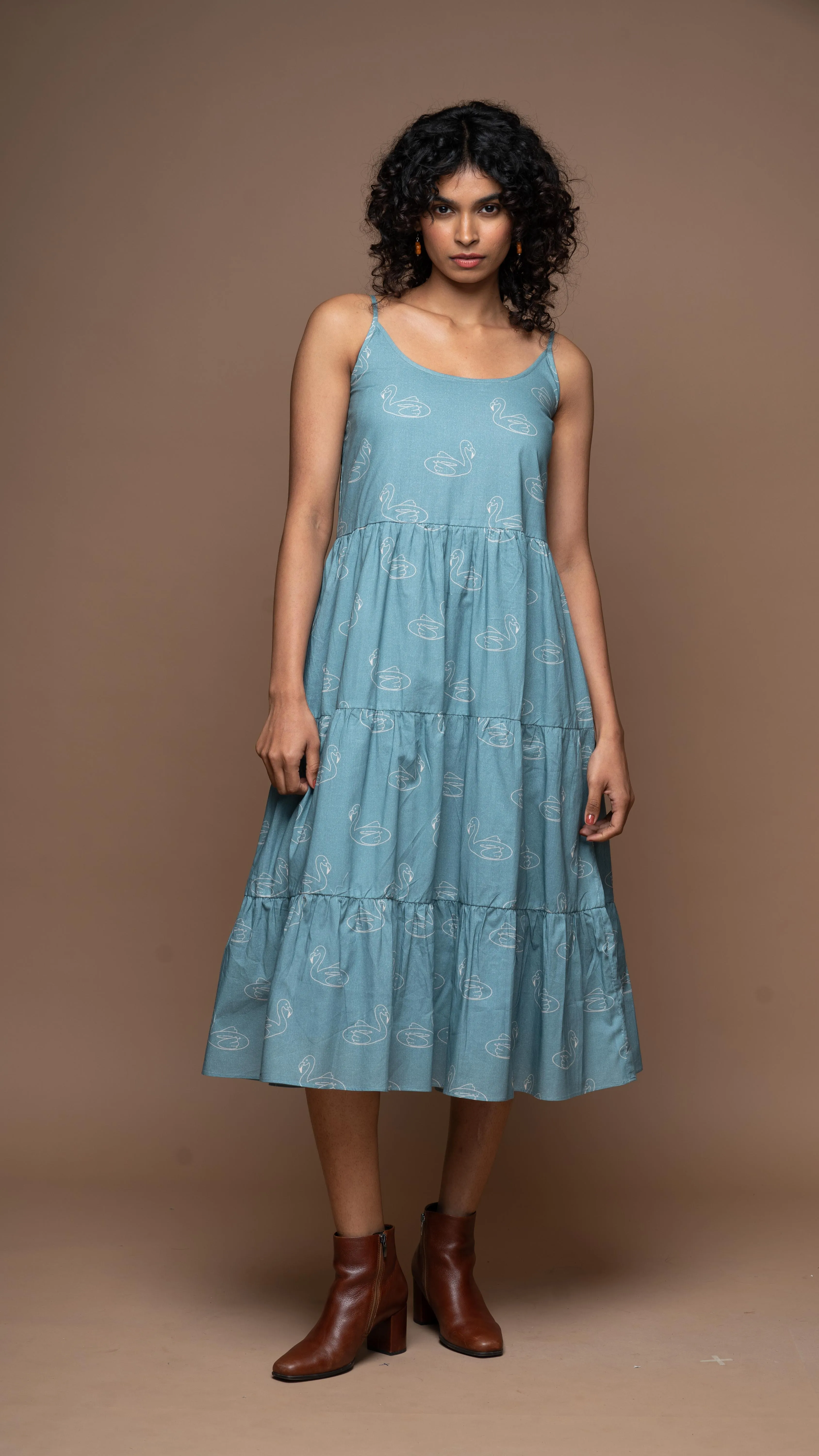 Heatwave Haven Midi Maxi Dress in Keep Floating Pattern