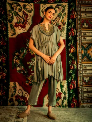 Heirloom  -   the-striped-lurex-wrinkled-pants
