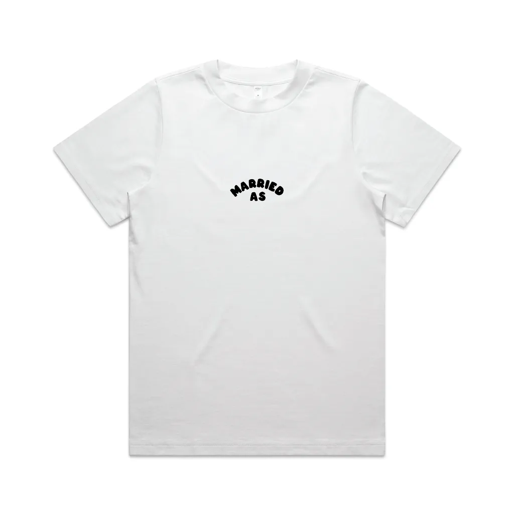 Here Comes The Bride Tee | Black on White