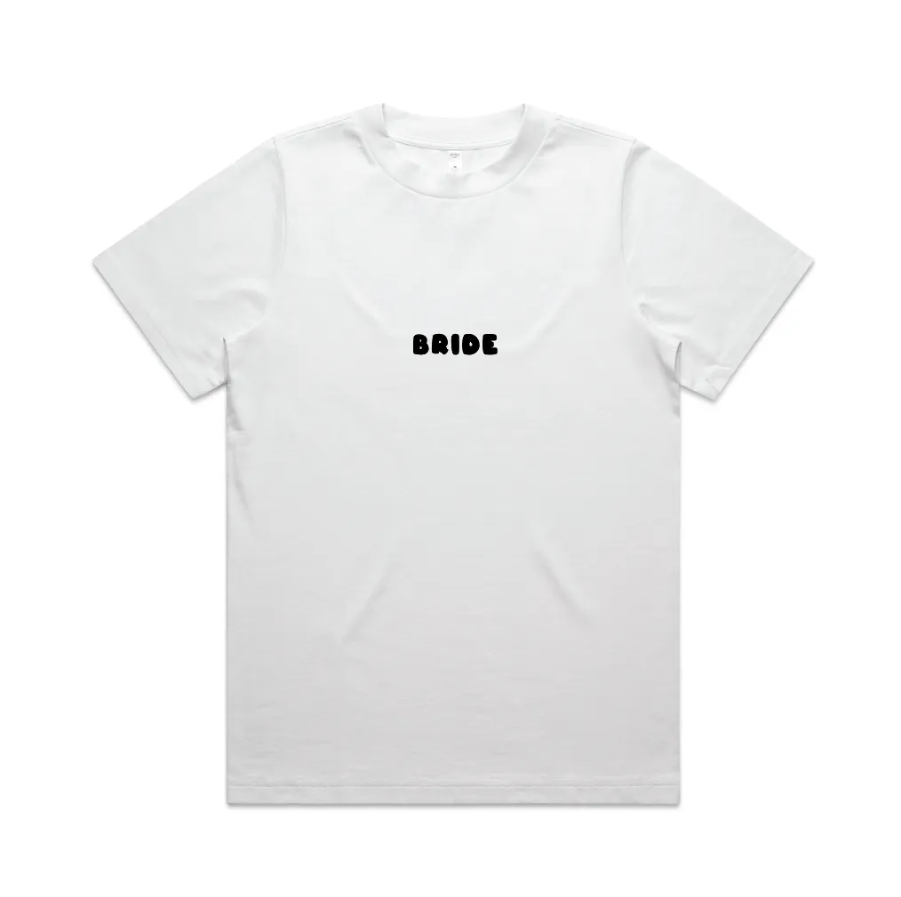 Here Comes The Bride Tee | Black on White