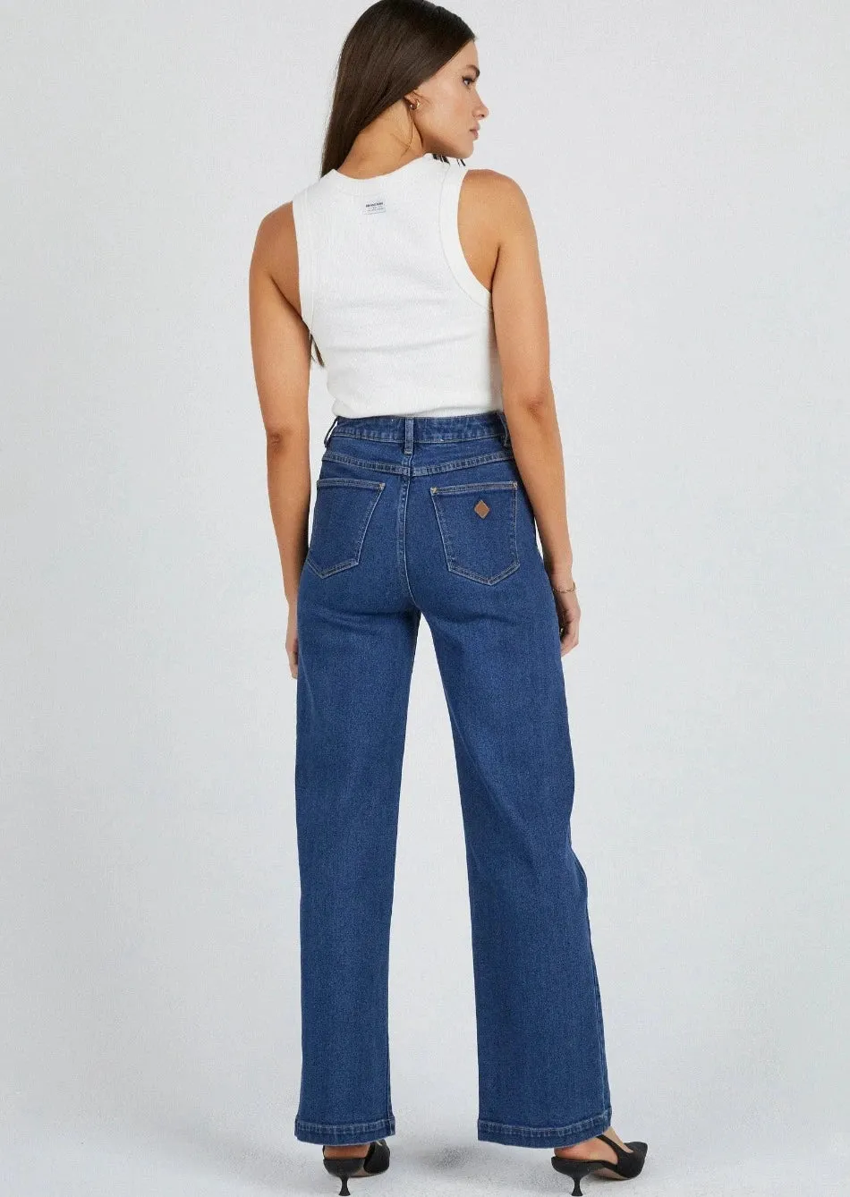 High & Wide Ruth Mid Blue