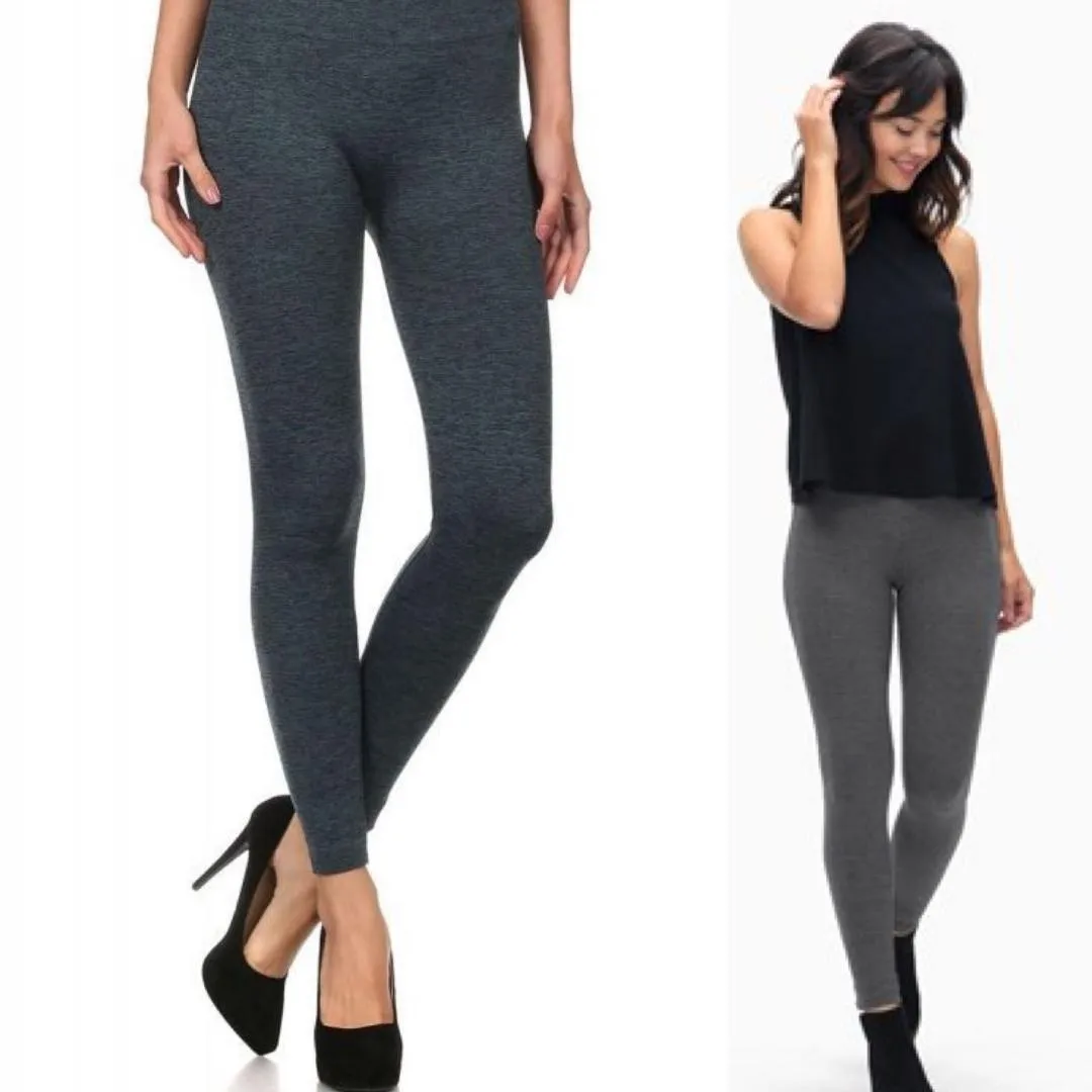 High Rise Burgundy Fleece Leggings