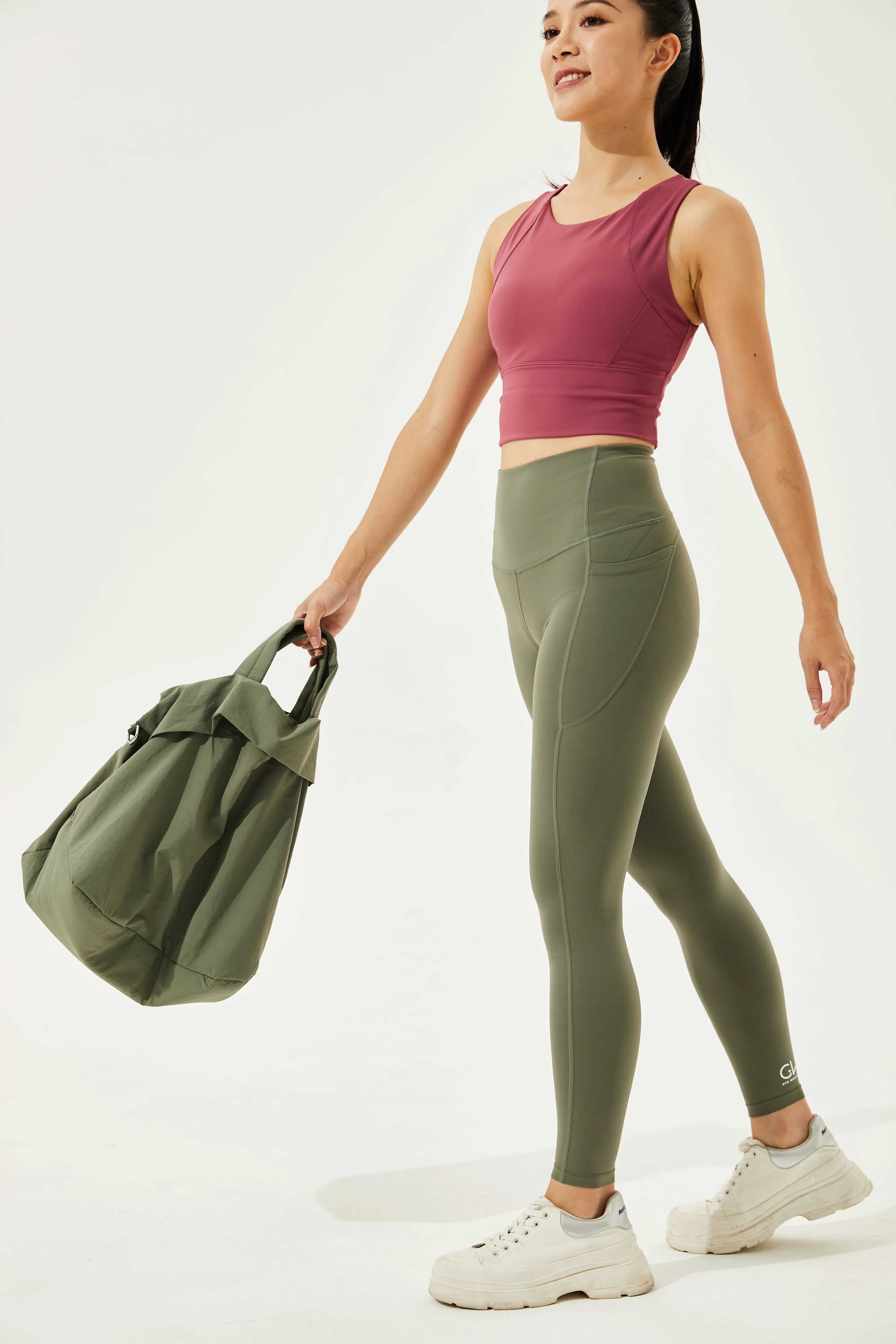 High-Waist Camel-Toe Proof Tummy Tamer Leggings With Pockets