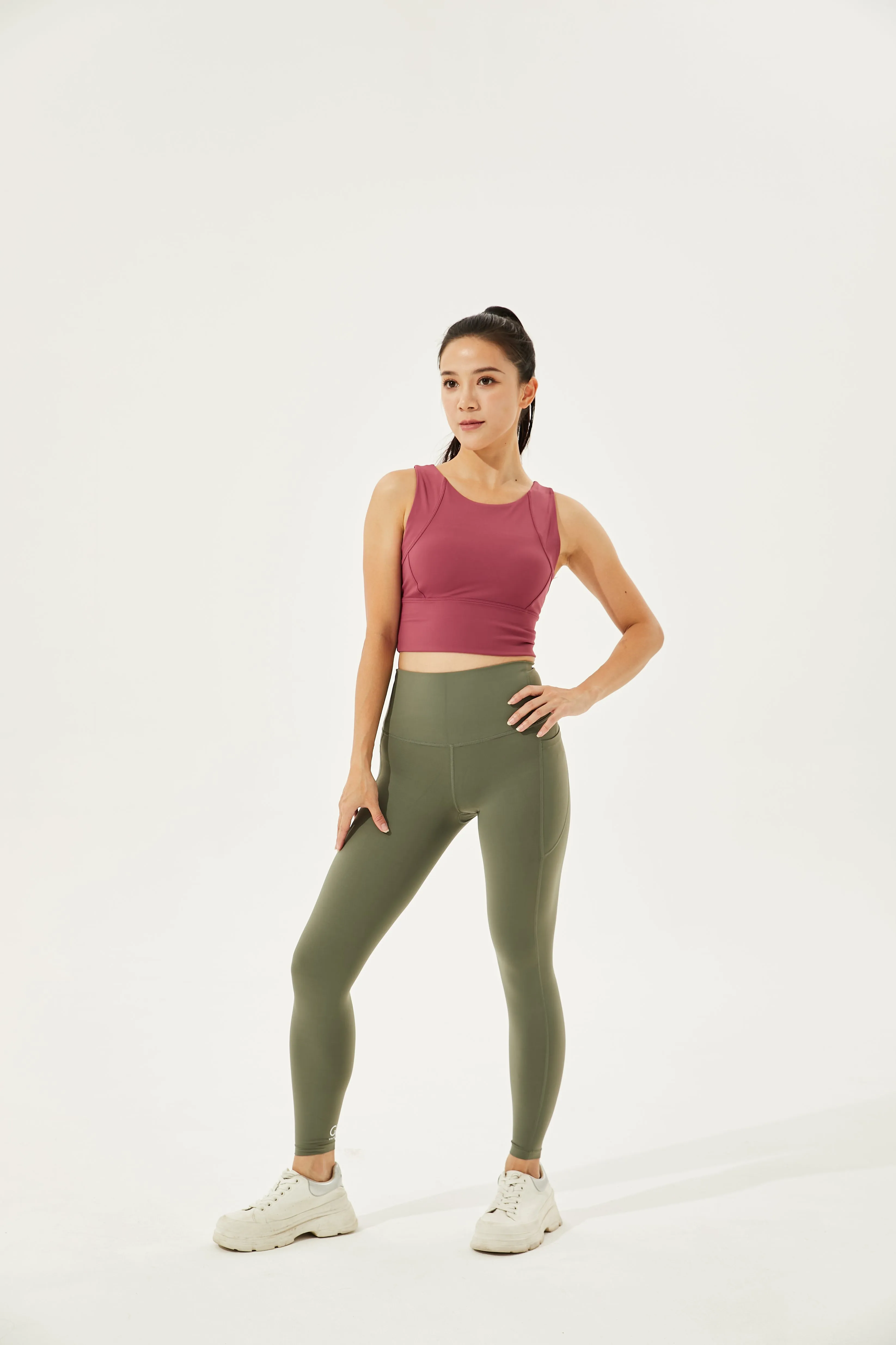 High-Waist Camel-Toe Proof Tummy Tamer Leggings With Pockets