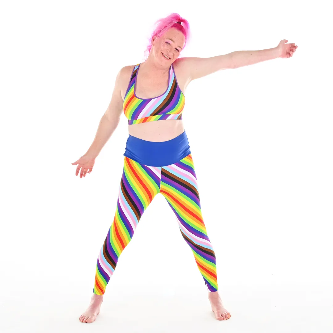 High Waist Organic Cotton Leggings - Pride