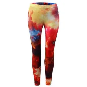 High Waist Print Leggings - Xl