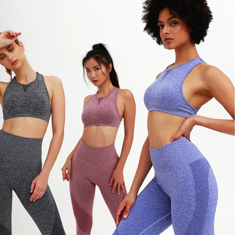 High Waist Seamless Bra & Leggings Set