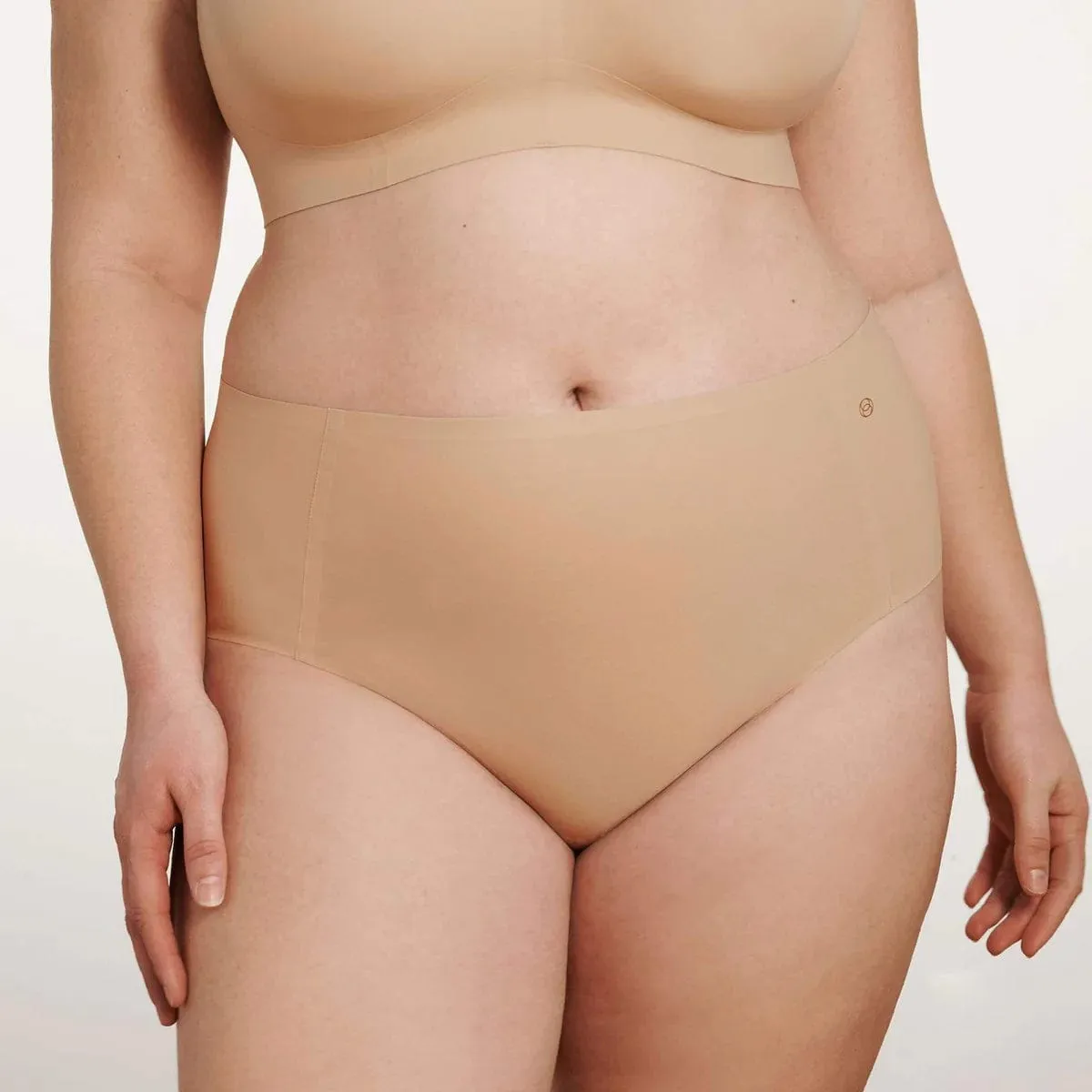 High-Waisted Retro Bikini - Sand